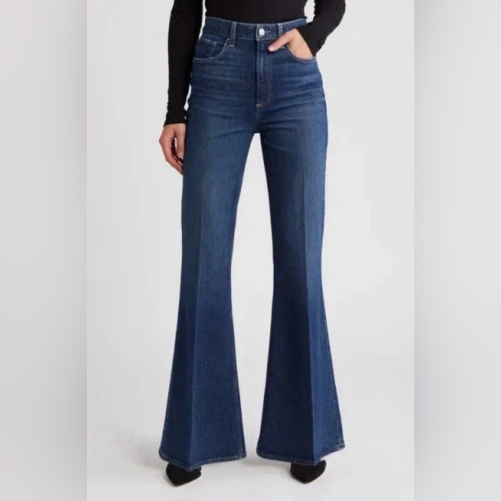 New Paige Charlie High Rise Super Flare jeans in Carmilla - Size 29